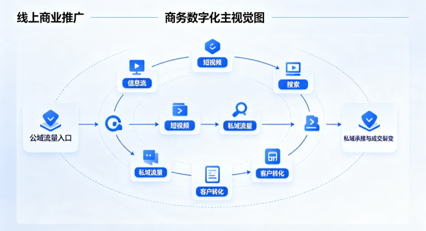 湘阴县线上商业推广怎么做？全域流量闭环搭建与低成本转化实战指南